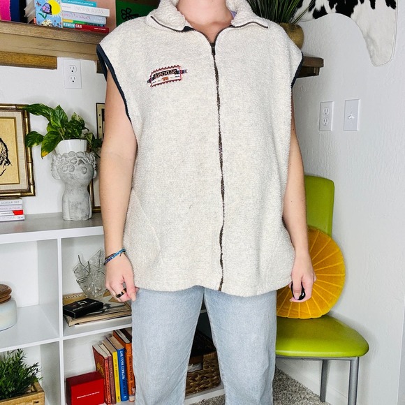 Sedona Sherpa Fuzz Outdoor Work Mountain Snow Vest Large - Picture 1 of 4